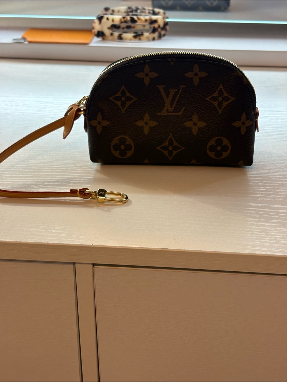 Authentic Louis Vuitton Monogram Canvas Cosmetic Purse